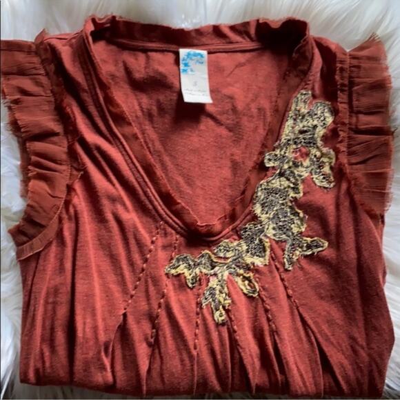 Anthropologie | Beaded Sleeveless Top Size S - Picture 2 of 10